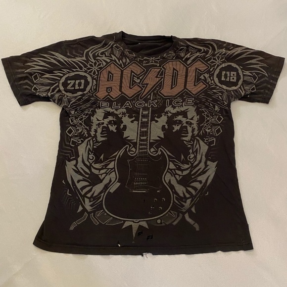 AC/DC 2008 Black Ice Band T-Shirt, Size Small - Picture 1 of 4